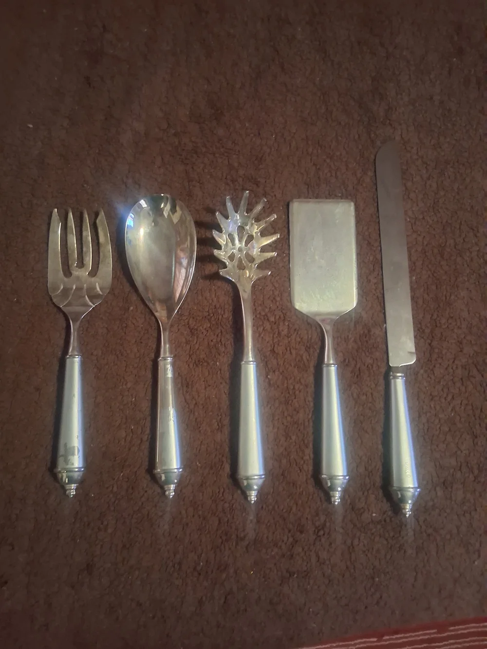 Vintage Towle Silver Plated Serving Set Utensils